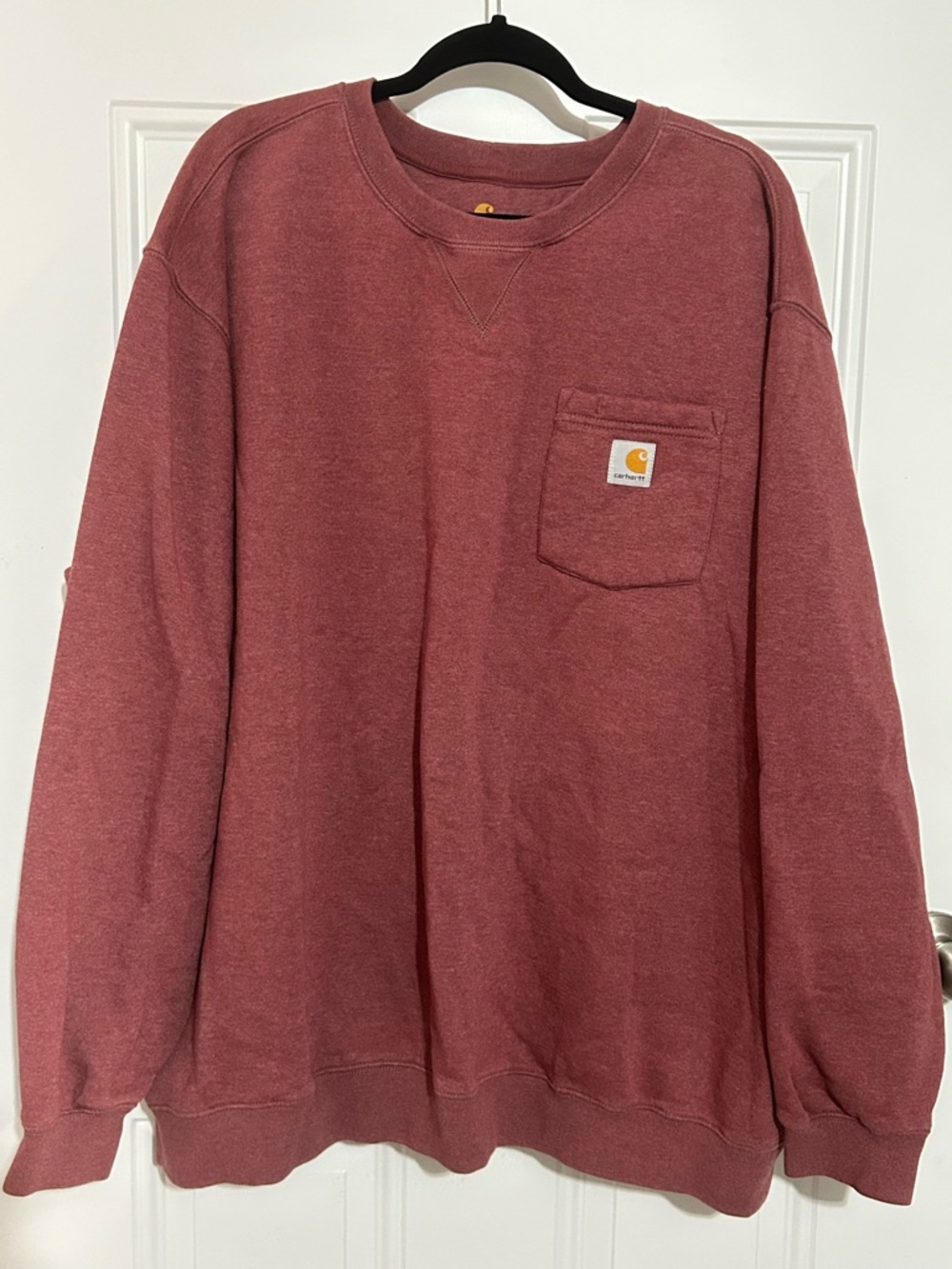 Carhartt Pocket Crewneck Sweatshirt - Rosewood